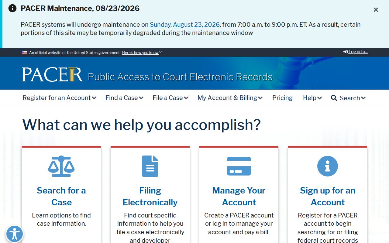 Savannah resident lookup using PACER federal court records