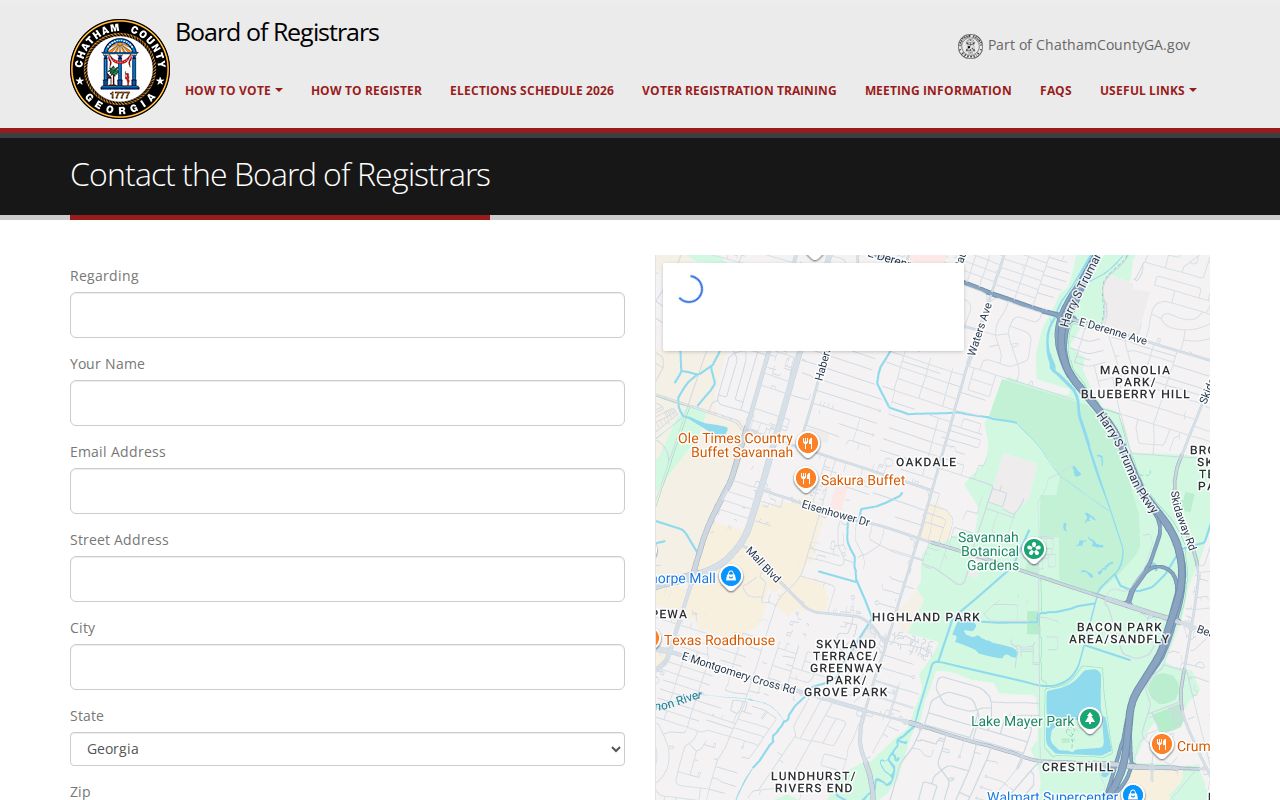 Savannah ZIP code directory voter records contact