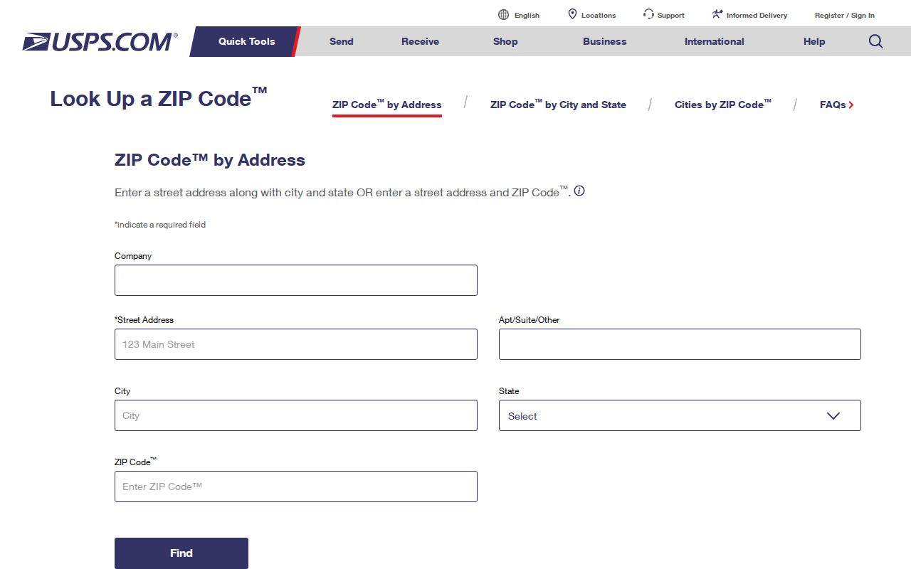 Savannah ZIP code directory USPS address lookup
